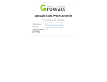 Tablet Screenshot of growatt.de